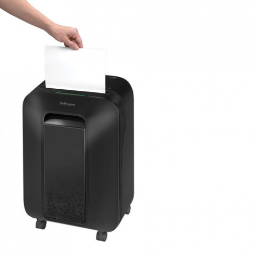 Уничтожитель (шредер) FELLOWES LX201, 5 уровень секретности, 2x12 мм, 12 листов, 22 л, черный, FS-50500