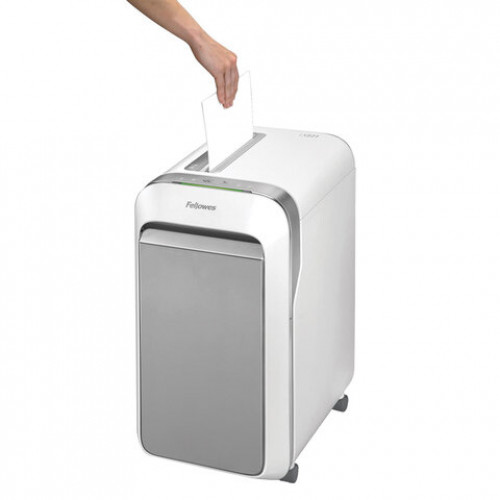 Уничтожитель (шредер) FELLOWES LX221, 5 уровень секретности, 2x12 мм, 20 листов, 30 л, белый,FS-50505