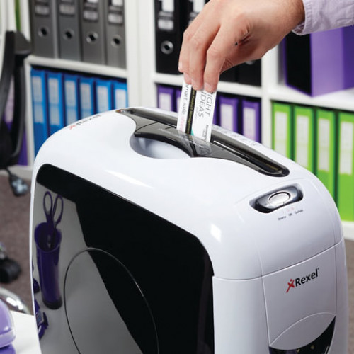 Уничтожитель (шредер) REXEL STYLE+, 4 уровень секретности, фрагменты 4x24 мм, 7 листов, 12 л, 2101944EU