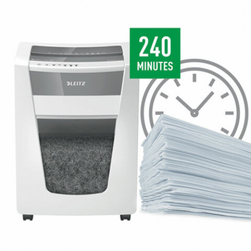 Уничтожитель (шредер) LEITZ IQ OFFICE PRO P5+, 5 уровень секретности, 2x5 мм, 7 листов, 30 литров, 80040000