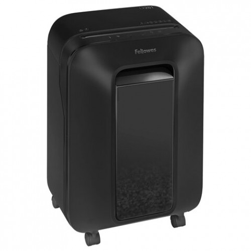 Уничтожитель (шредер) FELLOWES LX201, 5 уровень секретности, 2x12 мм, 12 листов, 22 л, черный, FS-50500