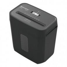 Уничтожитель (шредер) BRAUBERG OF-812X, карты, скобы, 4 уровень секретности, 4х35 мм, 8 листов, 12 литров, 533141