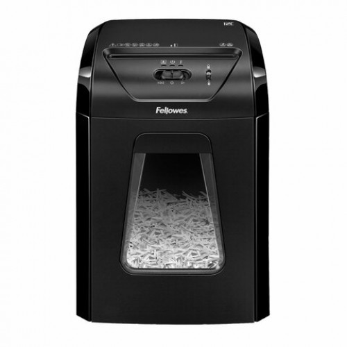 Уничтожитель (шредер) FELLOWES POWERSHRED 12C, 4 уровень секретности, фрагменты 4х40 мм, 12 л., 18 л, FS-71201