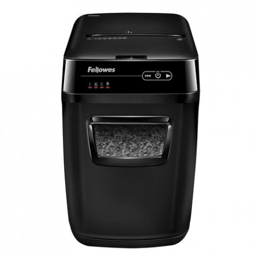Уничтожитель (шредер) с автоподачей FELLOWES AUTOMAX 200M, 5 уровень секретности, 2x14 мм, 32 л, FS-46563