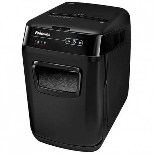 Уничтожитель (шредер) FELLOWES AUTOMAX 150C, АВТОПОДАЧА, 4 уровень секретности, фрагменты 4x38 мм, 150 листов, 32 л., FS-4680101