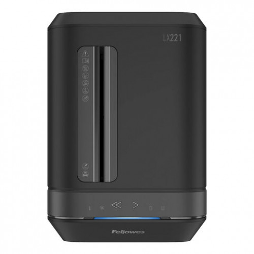 Уничтожитель (шредер) FELLOWES LX221, 5 уровень секретности, 2x12 мм, 20 листов, 30 л, черный, FS-50504