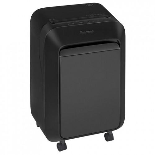 Уничтожитель (шредер) FELLOWES LX211, 5 уровень секретности, 2x12 мм, 15 листов, 23 л, черный, FS-50502
