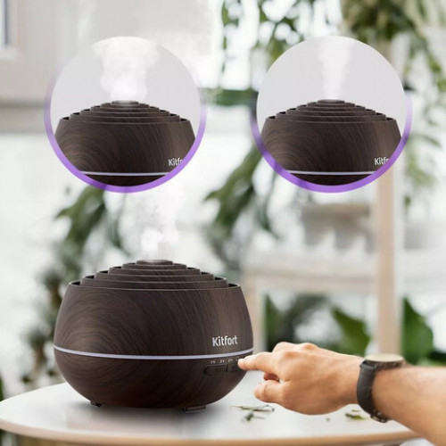 Увлажнитель воздуха KITFORT КТ-3847, резервуар 680 мл, 10 Вт, белый/бежевый