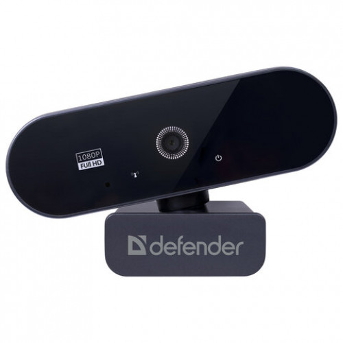 Веб-камера DEFENDER G-lens 2590 QHD, 3,7 Мп, микрофон, USB 2.0, регулируемый крепеж, черная, 63113