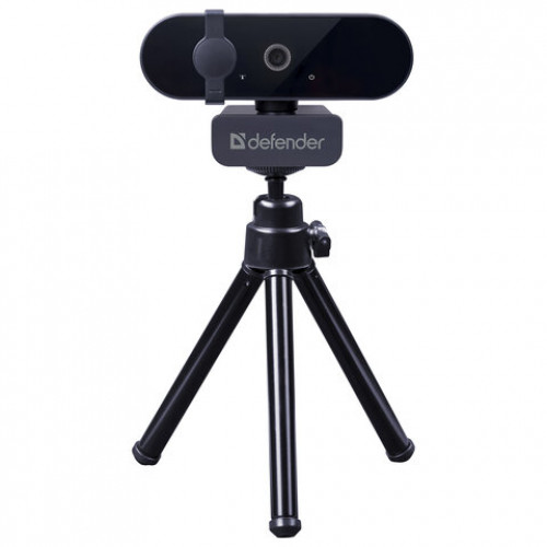 Веб-камера DEFENDER G-lens 2580, Full HD, 2 Мп, микрофон, USB 2.0, регулируемый крепеж, черная, 63112