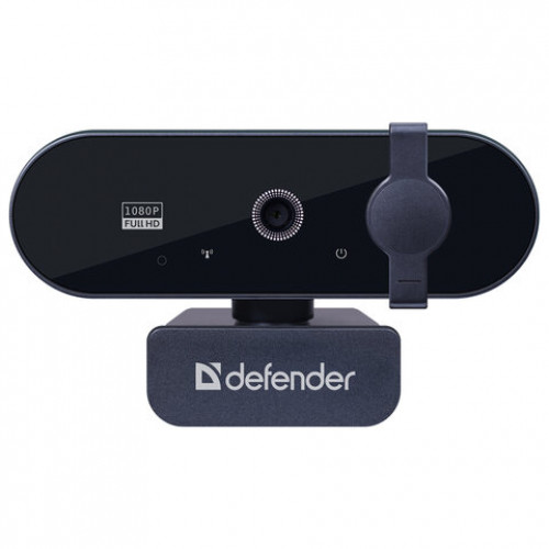 Веб-камера DEFENDER G-lens 2590 QHD, 3,7 Мп, микрофон, USB 2.0, регулируемый крепеж, черная, 63113