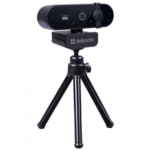 Веб-камера DEFENDER G-lens 2590 QHD, 3,7 Мп, микрофон, USB 2.0, регулируемый крепеж, черная, 63113