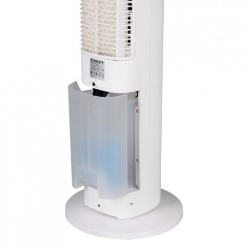 Охладитель воздуха колонный SCARLETT SC-DC111B15, 4 в 1, 3 режима, 75 Вт, бак 3 л, пульт ДУ, белый
