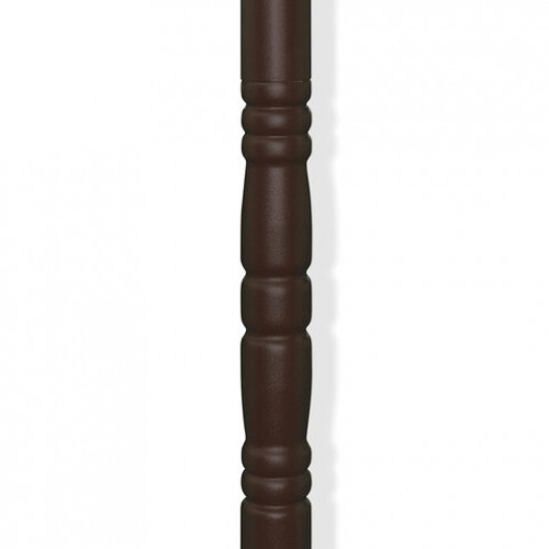 Вешалка-стойка SHT-CR15, 1,75 м, диск 35 см, 4 крючка, металл/пластик, коричневая