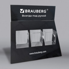 Подставка под письменные принадлежности BRAUBERG, 3 отделения, 34х35х14см, 505922