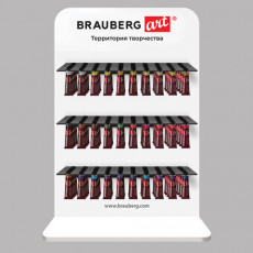 Стойка под масляные краски настольная BRAUBERG ART, акрил, 83х60х29см, 505928 Стойка под масляные краски настольная BRAUBERG ART, акрил, 83х60х29см, 505928