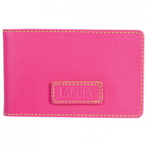 Визитница карманная FABULA Ultra, на 40 визиток, натуральная кожа, розовая, V.90.FP