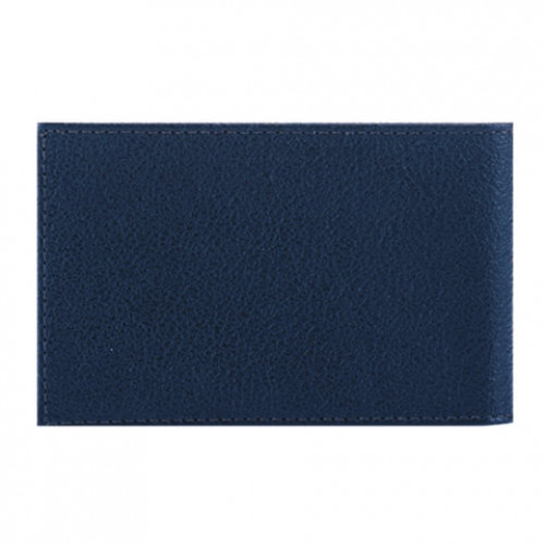 Визитница карманная FABULA Largo на 40 визиток, натуральная кожа, синяя, V.1.LG