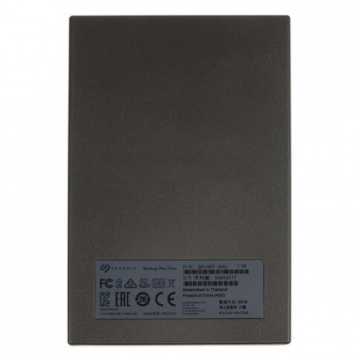 Внешний жесткий диск SEAGATE Backup Plus Slim 1TB, 2.5, USB 3.0, серебристый, STHN1000401