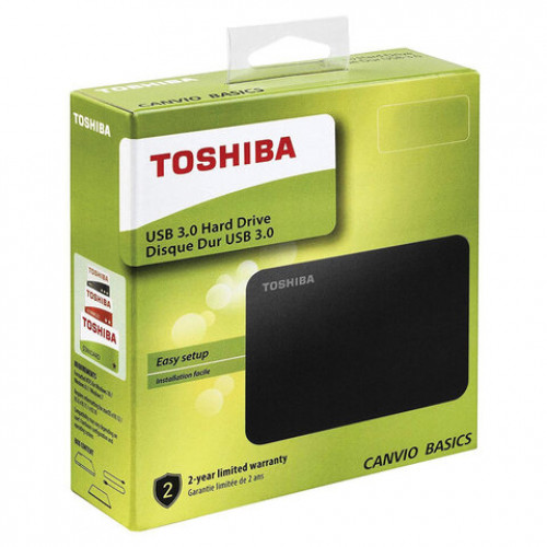 Внешний жесткий диск TOSHIBA Canvio Basics 2TB, 2.5, USB 3.0, черный, HDTB420EK3AA