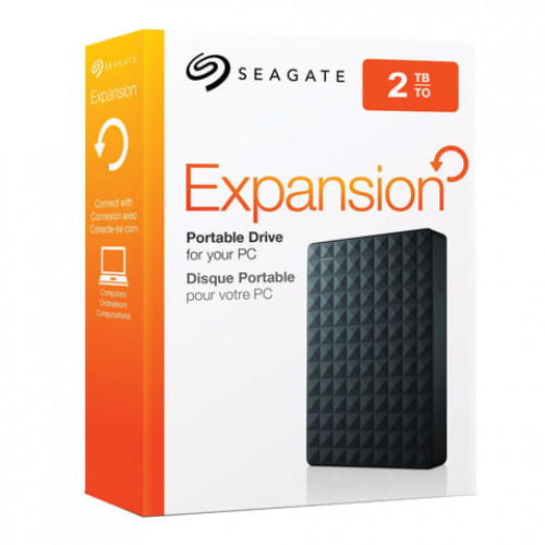 Внешний жесткий диск SEAGATE Expansion 2TB, 2.5, USB 3.0, черный, STEA2000400