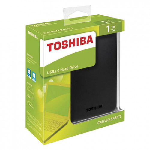 Внешний жесткий диск TOSHIBA Canvio Basics 1 TB, 2.5, USB 3.0, черный, HDTB410EK3AA