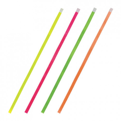 Закладки-ляссе ПОЗИТИВ для книг А5 (длина 28 см) ПИФАГОР, клейкий край, 4 ленты, 111649