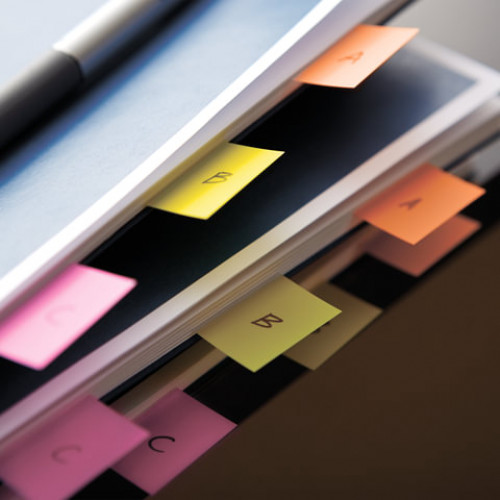 Закладки клейкие POST-IT Study, пластиковые, 12 мм, 4 цвета х 24 шт., 683-4S-RU