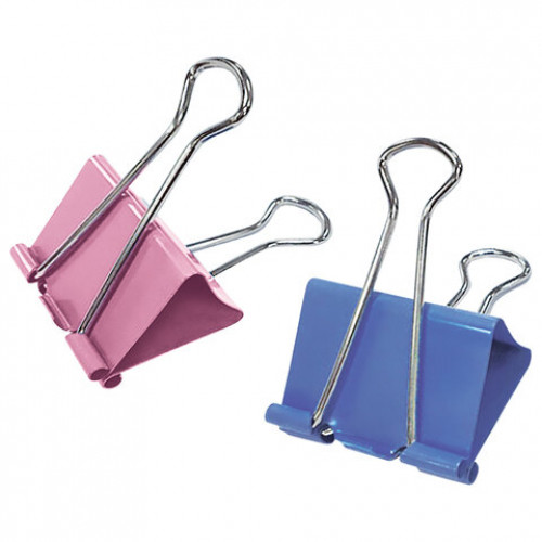 Зажимы для бумаг STAFF ECO, КОМПЛЕКТ 12 шт., 32 мм, на 140 листов, цветные, картонная коробка, 274039