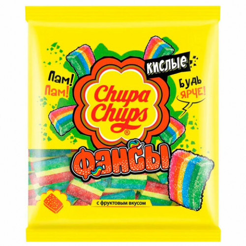 Мармелад жевательный CHUPA CHUPS (Чупа-Чупс) Кислые фансы, 70 г, пакет