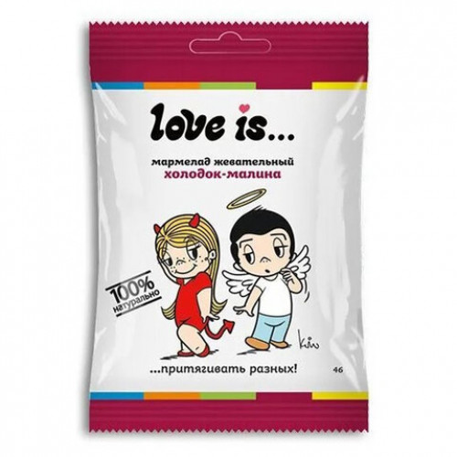 Мармелад жевательный LOVE IS ЖуйМиксик со вкусом холодок-малина, 20 г