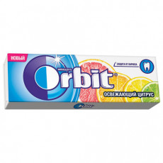 Жевательная резинка ORBIT (Орбит) Освежающий цитрус, 10 подушечек, 13,6 г, 46177872