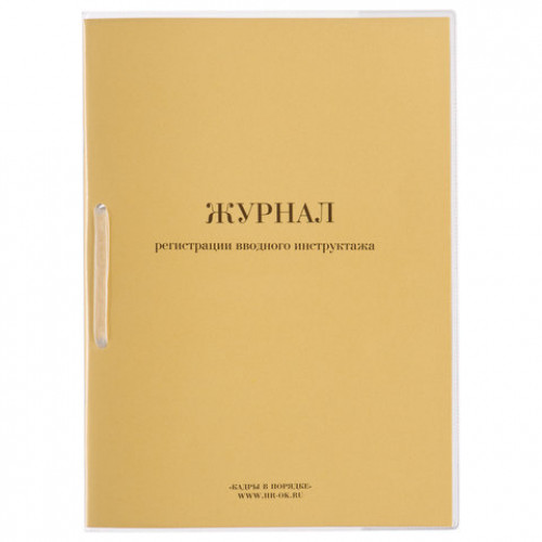 Журнал регистрации вводного инструктажа, 32 л., сшивка, пломба, обложка ПВХ, 130204