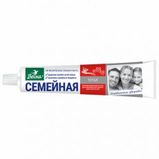 Зубная паста 90 г СЕМЕЙНАЯ (Весна) Total, отбеливающая, защита от кариеса, 8098