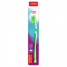 Зубная щетка средней жесткости (ассорти 4 цвета), LAIMA DENT, 609310