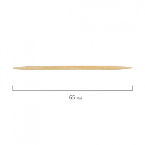 Зубочистки деревянные 190 штук в диспенсере с крышкой, БЕЛЫЙ АИСТ, берёза, 607566, 81