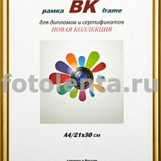 Фоторамка ВК пластик Радуга золото КИТ 21х30(28)