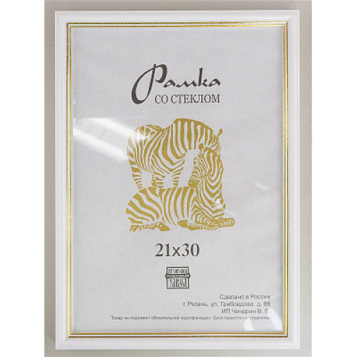 Фоторамка Пластик 100 (1310) 30х45 цв.белый