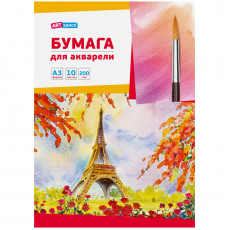 Папка для акварели, 10л., А3 ArtSpace, 200г/м2