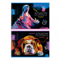 Альбом для рисования 40л., А4, на гребне BG Animal portrat