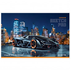 Альбом для рисования 16л., А4, на скрепке ArtSpace Авто. Super car in the city Альбом для рисования 16л., А4, на скрепке ArtSpace Авто. Super car in the city