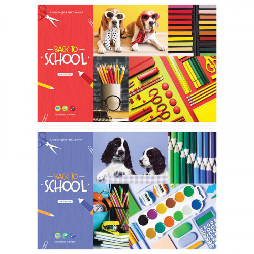 Альбом для рисования 40л., А4, на скрепке ArtSpace Стиль. Школьный, эконом