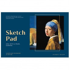 Альбом для рисования 40л., А4, на скрепке Greenwich Line Great painters. Vermeer, 120г/м2