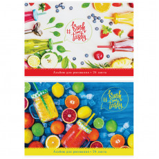 Альбом для рисования 24л., А4, на склейке ArtSpace Стиль. Bright&Sweet