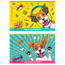 Альбом для рисования 40л., А4, на скрепке ArtSpace Животные. Comic animals, эконом