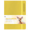 Скетчбук для акварели 40л., А5 BG Bright. Yellow, кожзам, на резинке, 200г/м2