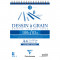 Скетчбук 30л., А4 Clairefontaine Dessin a grain, на гребне, мелкозернистая, 180г/м2
