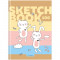 Скетчбук 100л., А5 7БЦ BG My love, матовая ламинация, выб. лак, 100г/м2