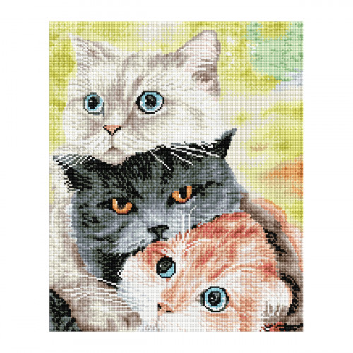 Алмазная мозаика ТРИ СОВЫ Друзья, 40*50см, холст, картонная коробка с пластиковой ручкой