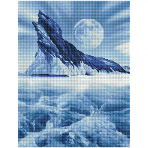 Алмазная мозаика ТРИ СОВЫ Байкал, 40*50см, холст на деревянном подрамнике, картонная коробка с пластиковой ручкой